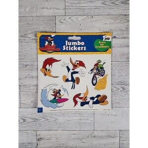 Vintage Mello Smello Woody Woodpecker Jumbo Stickers Scrapbooking USA 90s